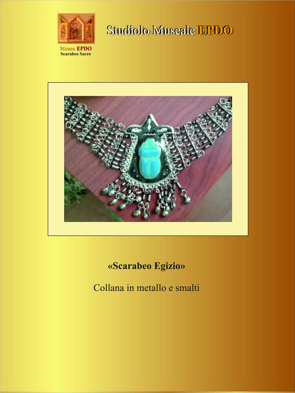 Collana Scarabeo Egizio